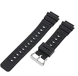 Timex Q7B721 Ersatz-Uhrenarmband für Herren, Kunstharz, 18 mm, Schwarz