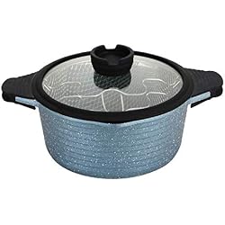 ROSSETTO Friteuse de 24cm, Revêtement Anti-adhérent, Font Aluminium, Tous Feux Dont Induction (Gris Perle)