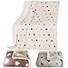 Produktbild JEMIDI Kuscheldecke Sherpa Lammflor 170cm x130cm Sofadecke Wohndecke Lammfell Optik Wohndecke Kuschelige Weiche Decke Kinderdecke Jungen Stern
