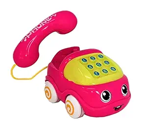 Ramus Telephone Type Light & Sound Toys | Attractive Different Phone Toys for Kids | Musical Mobile Telephone Toy Girls , Boys ( Multi Colour ) - Pack of 1