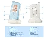 VOSMEP 2017 Neu Video Baby Monitor Babyphone mit Kamera Drahtloser Digital mit Smart Touch Screen + Gegensprechfunktion + Nachtsicht + Lullabies + Temperatursensor BM024 - 2