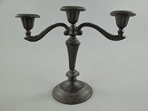 Preisvergleich Produktbild Kerzenleuchter 3-Flammig Eisen rostig L.28x22x11cm