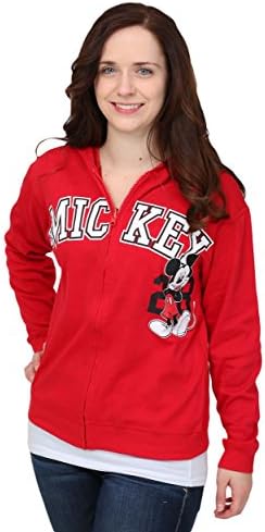 Womens Mickey Mouse Reversible Zip Up Hoodie Small