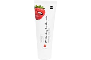 Whites Beaconsfield Strawberry Whitening Toothpaste – Advanced Stain Removal & Enamel Protection, Restores Shine & Improves Colour, Remineralises Sensitive Teeth, Dentist‑Developed, Vegan