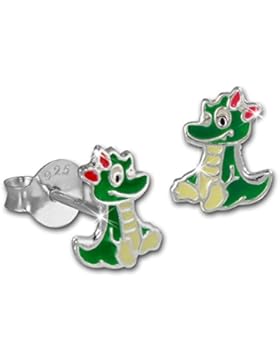 Kinder Ohrring Drache Ohrstecker 925 Sterling Silber Mädchen TW SDO8153G