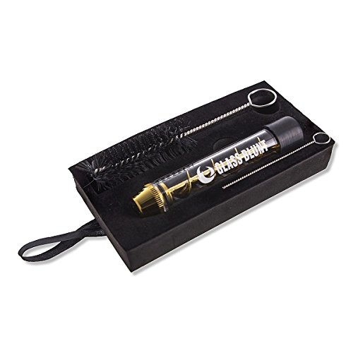 Glass Blunt Classic Gold – 1x Quarzrohr, 2 x Gummikappen, 1 x Reinigungsbürste von Glass Blunt - 8