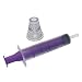Produktbild 1 X 10ML QUALICARE ORAL ETHERNAL MEDIZIN BABY ÄLTERE MENSCHEN DOSIERUNG UNSTERILE LATEXFREI EINWEG- LILA NASENSAUGER MIT FLASCHE ADAPTER