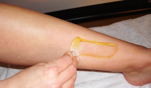 1200g Süß Wax Brazilian Wax zur Enthaarung mit Vlies 100% Natürlich. Warmwachs aus Zucker, Honig und Zitrone. Bikini Wax Sugaring Zuckerpaste + 100 Vliesstreifen - 5