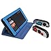 Produktbild Bescita Leder Protector Cover Case + Controller Metallschutz Case für Nintendo Switch Console (blau)