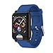 Produktbild TechFort Smart Watch, Wristband Fitness Tracker, Heart Rate Monitor Blutdruck-Armband E04 Band ECG/PPG Wasserdicht,Blue