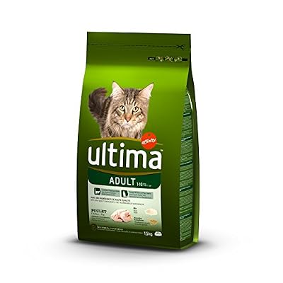 Ultima Croquettes pour Chat Adulte Poulet et Riz 1,5 kg