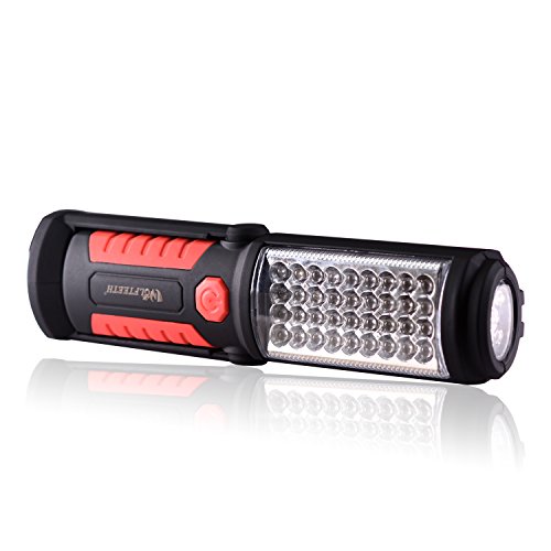 WOLFTEETH Arbeitslicht 36+5 LED Taschenlampe mit starken Magneten für Camping, Auto, Garage, Notfall 7192 - 4