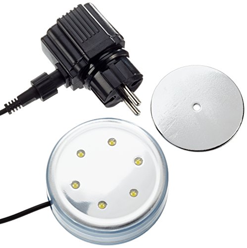 Steinbach Poolbeleuchtung LED Beleuchtung für Aufstellpools, Transparent, Ø 87 mm