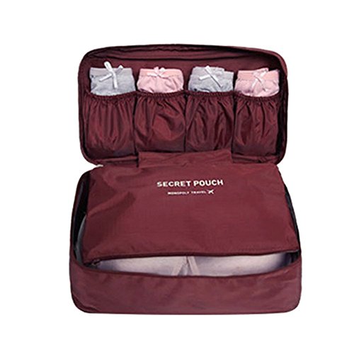 FunYoung Unterwäsche Aufbewahrungstasche – Wasserdichtes Nylon Reisetasche Sockentasche Kulturbeutel Farbwahl - 3