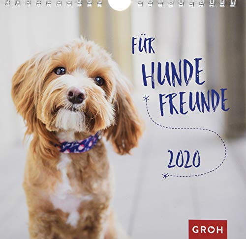 Für Hundefreunde 2020: Dekorativer Wandkalender mit Monatskalendarium