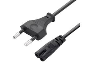 WICAREYO 2 m Cable de alimentación AC 2 Puntas Enchufe UE Compatible para Xbox One S/Xbox One X/Xbox Serie XSX/Xbox Serie S XSS