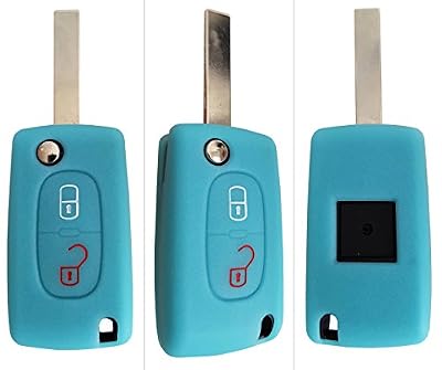 carkeyplus CK + PEUGEOT Clé Key Cover Étui Étui Coque en silicone de voiture pour 207 307 308 5008