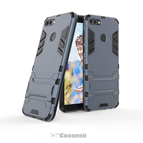 Cocomii Iron Man Armor Huawei Y9 2018/Enjoy 8 Plus Case, Slim Thin Matte Vertical & Horizontal Kickstand Reinforced Drop Protection Bumper Cover Compatible with Huawei Y9 2018/Enjoy 8 Plus (Black)