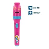 DIE SCHLÜMPFE Kinder-Taschenlampe / Projektionslampe Projektionsleuchte Mädchen pink – Lampe mit Projektor for girls – bestätigte Kindersicherheit von ANSMANN - 3