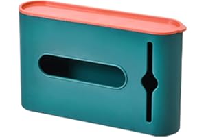 Uposao Wall Mounted Plastic Garbage Bag Storage Rack Box Adhesive Hanging Rubbish Trash Bag Holder Dispenser with Top Shelf Hanging Trash Bag Holder Box