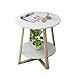 Produktbild Nordic Einfache Couchtisch Massivholz Runde Kleine Beistelltisch Schlafzimmer Mini Bett Tisch Europäischen Sofa Ecke