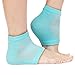 Pixnor Professional Heel Moisturising Gel Socks for Dry Hard Cracked Skin Foot Pain Relief (Light Green)