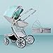 Produktbild Strolex Kinderwagen kann sitzen und Falten, leicht und hoch, 2-Wege-Neugeborenen-Stoßdämpfer, 4 Räder, 1-4 Jahre, Blau