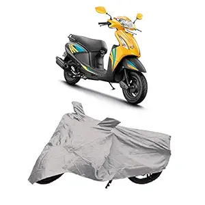 Generic Scooty Body Cover for Hero MotoCorp Pleasure (Silver)
