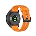 Produktbild Happysdh Armband für Garmin Forerunner 945/935/Fenix 5/Plus,Smartwatch Zubehör Silikon Ersatzarmband Armbänder Smartwatch für Männer Frauen (Orange)