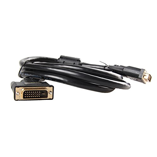 Acxeon DVI zu DVI Kabel 2M STANDARD, Dual Link 24 + 1 Full Pin OD7.8MM echtem vergoldet 3U“ OFC, Neue HDTV Auflösungen bis zu 4K, 3D, 3840×2160, 2x Ferritkern – Pro Series - 3