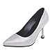 Produktbild JUSTSELL  Damen Spitze Pumps Mit Pfennigabsatz Lack Flandell Kleid-Partei Cocktailparty Kleid Passend Klassische Büro Brautjungfer Schuhe