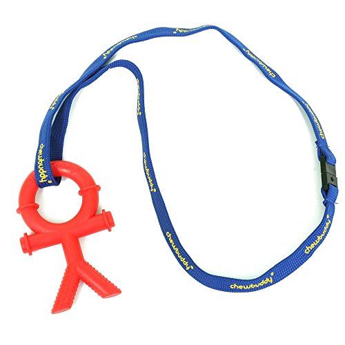 Chewbuddy 1 Red & safety lanyard