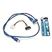 Produktbild Fash Lady 1M USB 3.0 PCI-E 1x bis 16x Powered Extender Riserkarte SATA-Kabeladapter