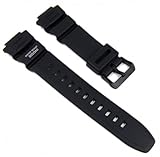 Resin Band negro Casio Correa de Reloj Resin Band negro AE-2000W WV-200