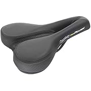Velo Basic Deep Channel Touringsattel, Fahrradsattel, Herrensattel, Sattel für Männer, O-Zone Full Cut, ARC-TECH stoßabsorbierende Gestellfederung, stabile 2-Komponentenschale, 262x165mm, schwarz
