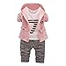 Produktbild Winter Baby Kleidung Heligen Neugeborenen Baby Mädchen Jungen Brief Hoodie Tops Hosen Mantel Kleidung Sets Outfits Mit Taschen