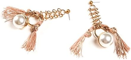 Women's Earrings Multi-layer Chain Tassel Pearl Long Earrings