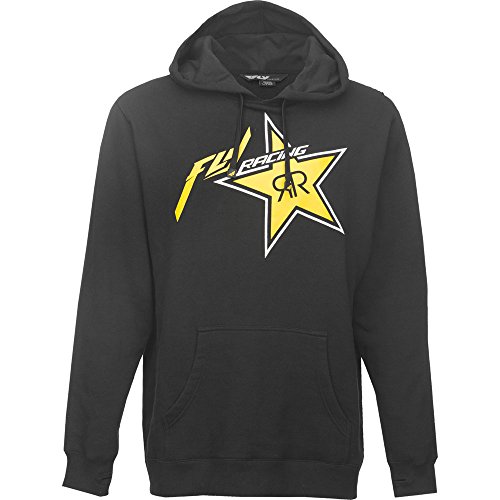 Preisvergleich Produktbild Fly Racing Kapuzenpulli Rockstar sw-gelb Größe: M Hoodie