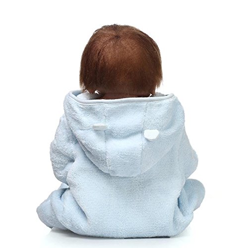 NPK 57cm / 23 Inches Full Silicone Body Reborn Baby Doll that Look Real Lifelike Newborn Dolls All Vinyl Boy Free Magnet Pacifier