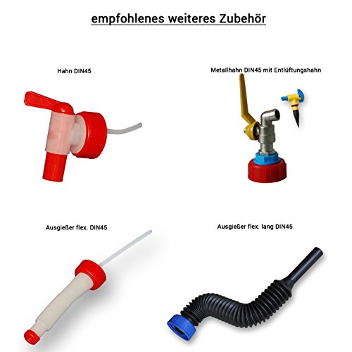 10 Liter Kanister, Neu mit Zulassung, DIN 45 - 3
