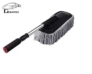 GANPRA Microfiber Expandable Car Duster for Intense Cleaning Interior & Exterior Car Body_Grey Color (Pack of 1)