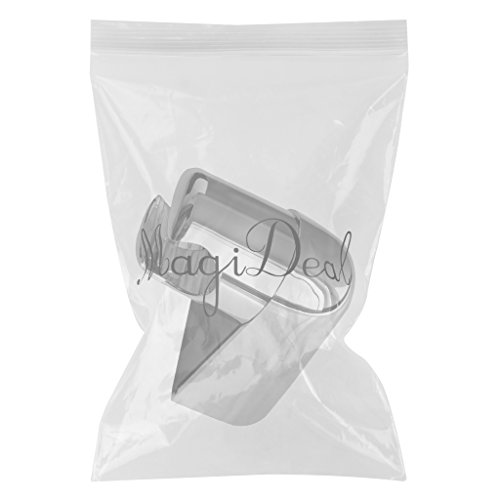 MagiDeal Modern Chrome Handbrause Halterung Brausehalter Duschkopfhalter Bad Wand Montiert-360 ° Drehbar - 2