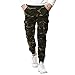 Produktbild UJUNAOR Cargo Hosen Männer Outdoor Casual Tasche Pants aus Baumwolle Lose Gerade Hose(Armygrün,EU 46/CN 30)