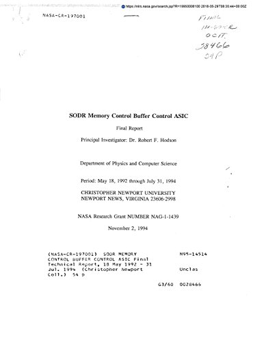 Preisvergleich Produktbild Sodr Memory Control Buffer Control ASIC