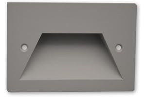 Eurekaled Segnapasso LED Grigio da incasso compatibile con scatola 503 3W luce naturale 4000K 220V IP65