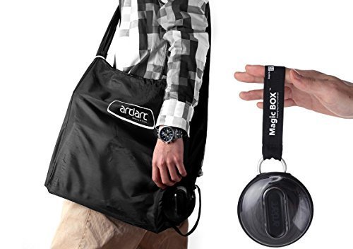 Chekue Reusable Shopping Tote - 15 x 16.5 Nylon Folding Crossbody Shopping Bag, Black by Chekue