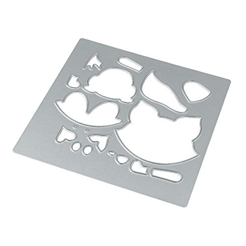 Stanzschablone Scrapbooking, FNKDOR Schablonen Embossing Machine Schneiden Stanzformen, auf Sizzix big shot / Cuttlebug / und andere Stanzmaschine anwenden (N) - 3