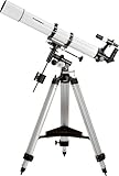 Incluye dos oculares Sirius Plossl 1.25 "(25 mm y 10 mm), 6 x 30 buscador alcance, smooth-adjusting" de cremallera y piñón ocular de 1,25, diagonal de espejo de 90 grados para un rendimiento cómodo noche, software de astronomía Starry Night y mucho más