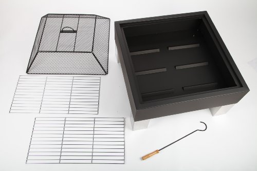 point-garden Feuerschale 68cm Gartengrill Grill Edelstahl (Füße) - 7