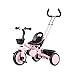 Produktbild NBWE Kinder Trike, Dreirad | Kids Trike 3 In 1 | mit Pedalsperre und Silent Wheels | Gelb | Blau | Pink | 70X45X80CM Toys Bikes